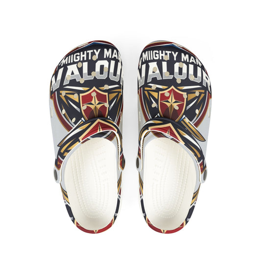 Mighty Valor EVA Foam Rubber Shoes for Comfort and Style, Casual Footwear, Cartoon Arch Support Clogs, Unique Gifts, Fun Summer Shoes