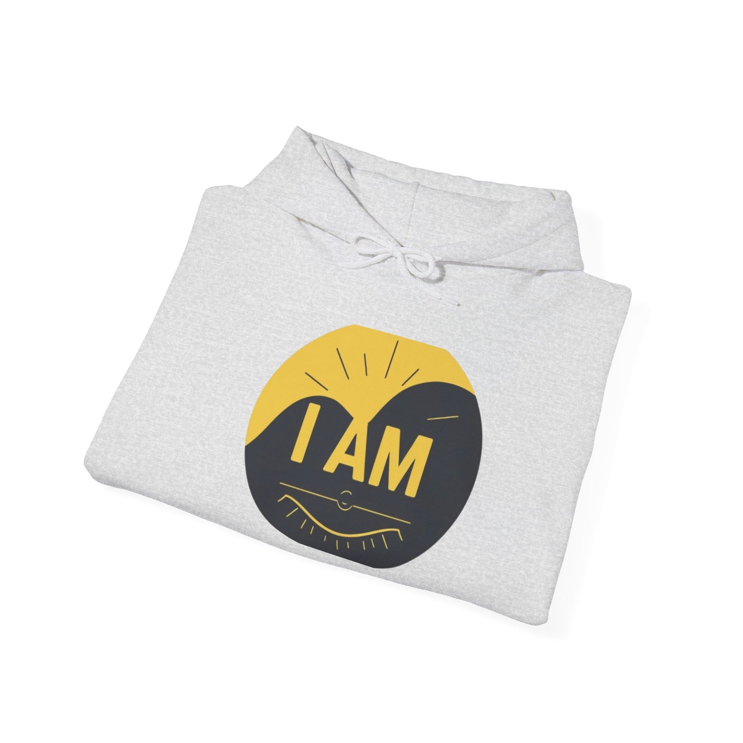 Inspirational Hooded Sweatshirt – I AM, Motivational Apparel, Unisex Hoodie for Comfort, Gift for Encouragement, Positive Vibes