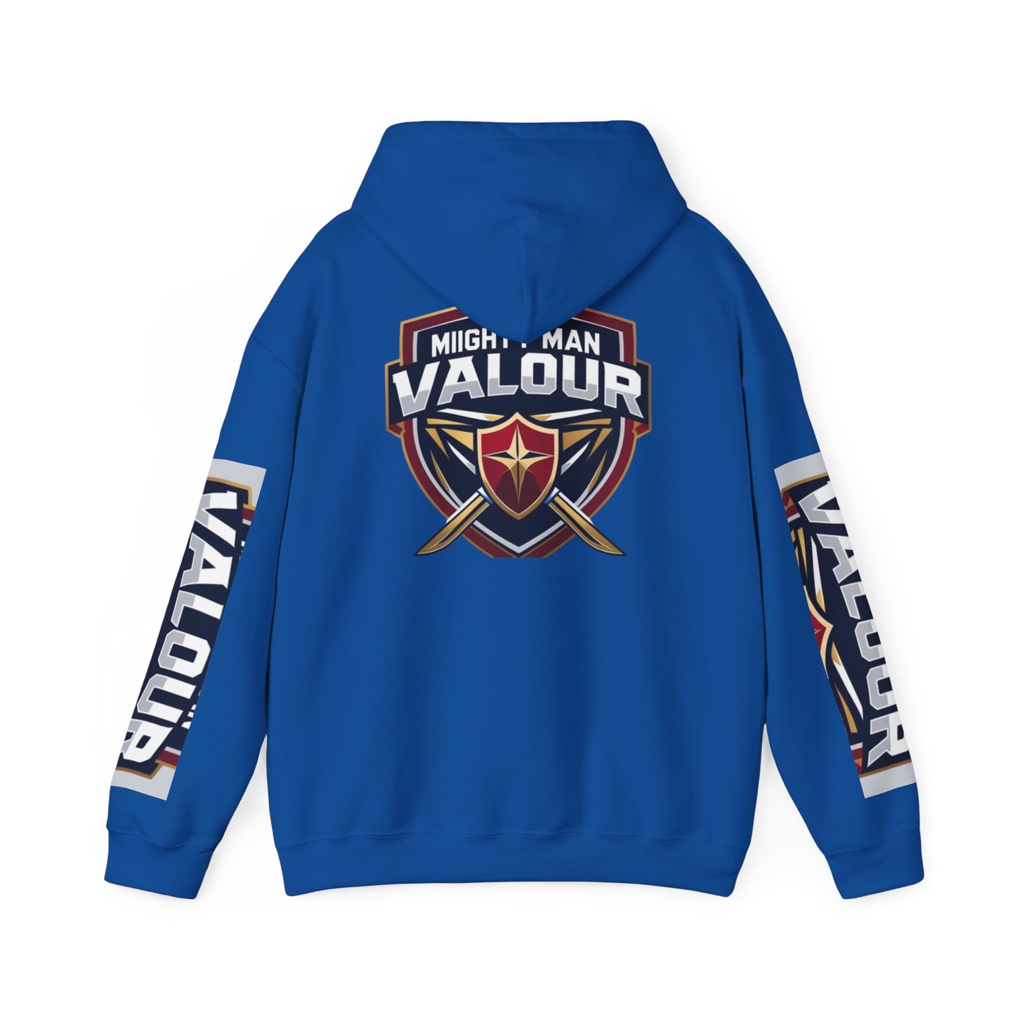 Valour Warrior Hoodie - Unisex Heavy Blend Sweatshirt, Gift for Gamers, Cozy Everyday Wear, Motivational Apparel, Sports Merch