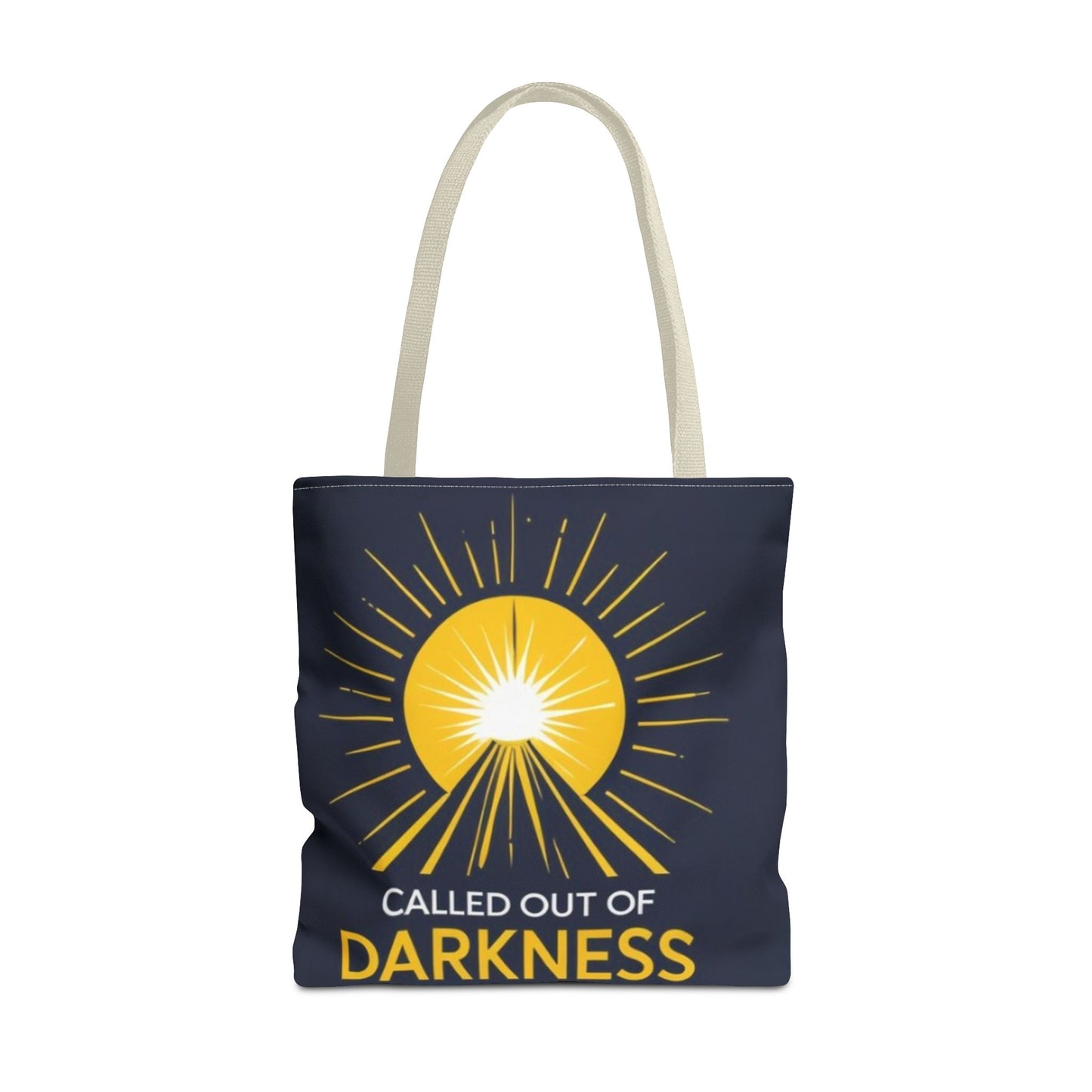 Sunshine Tote Bag, Motivational Shoulder Bag, Inspirational Gift, Everyday Use, Summer Tote, Called Out of Darkness