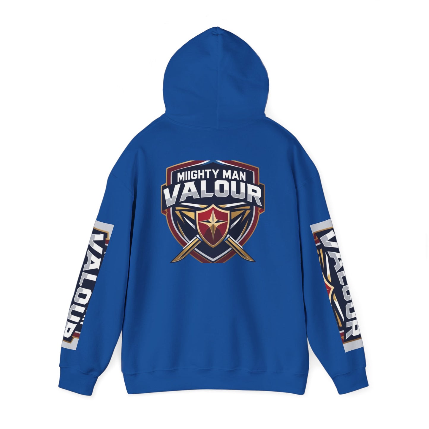 Valour Warrior Hoodie - Unisex Heavy Blend Sweatshirt, Gift for Gamers, Cozy Everyday Wear, Motivational Apparel, Sports Merch