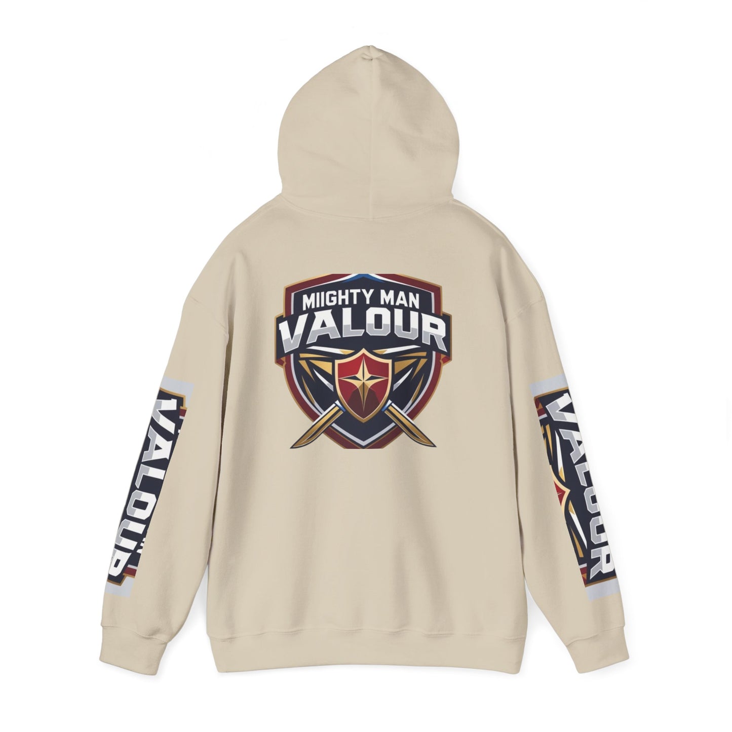Valour Warrior Hoodie - Unisex Heavy Blend Sweatshirt, Gift for Gamers, Cozy Everyday Wear, Motivational Apparel, Sports Merch