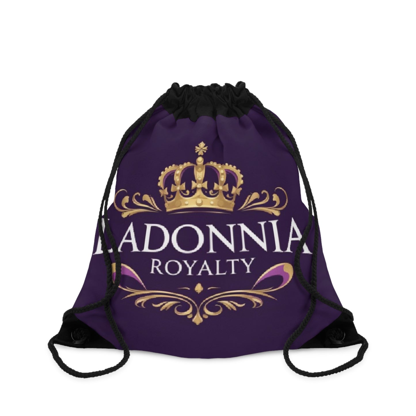 Royalty-Themed Drawstring Bag, Crown Drawstring Backpack, Perfect Gift for Queens, Travel Bag, Gym Bag, Unique Design