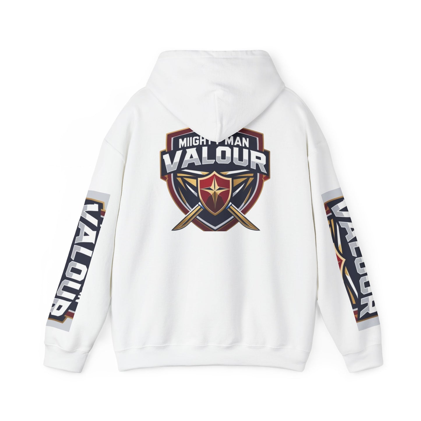 Valour Warrior Hoodie - Unisex Heavy Blend Sweatshirt, Gift for Gamers, Cozy Everyday Wear, Motivational Apparel, Sports Merch