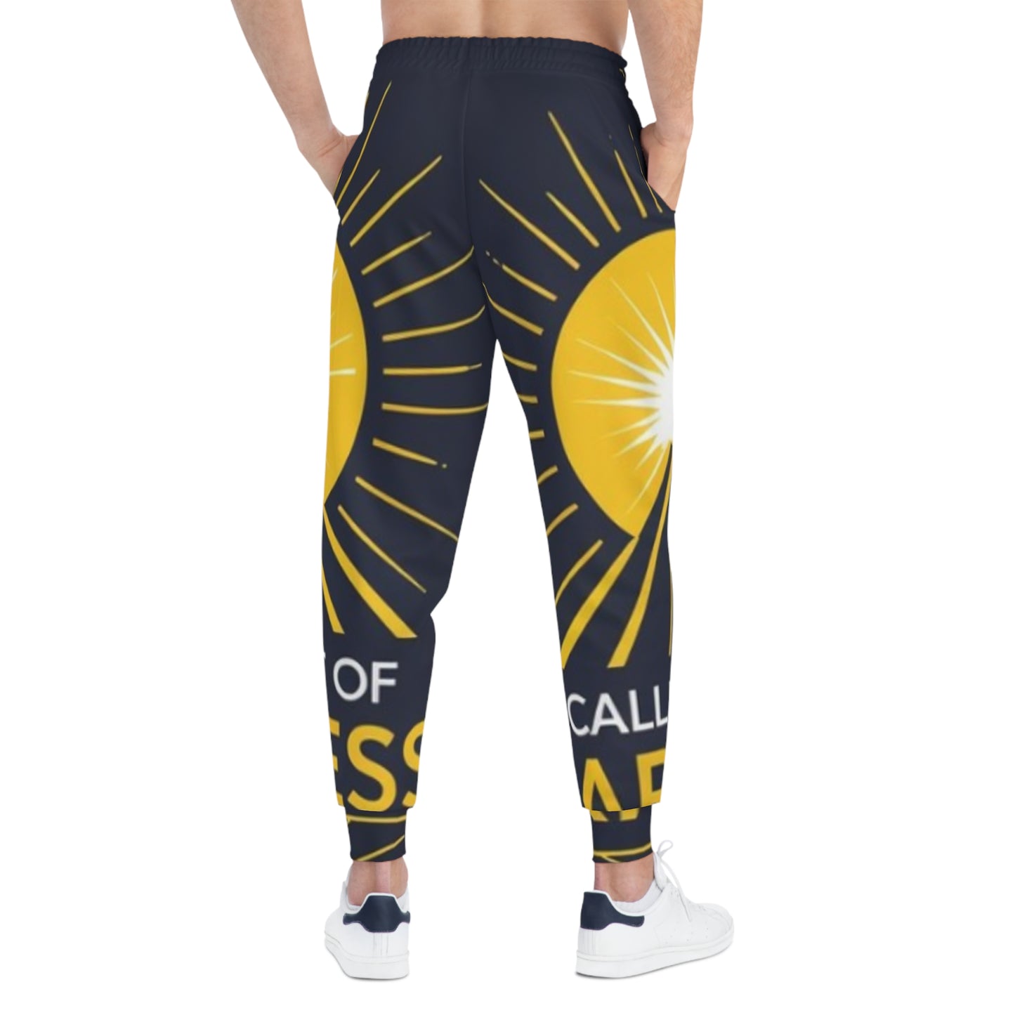 Radiant Athletic Joggers, Comfort Fit Pants for Fitness Lovers, Motivational Activewear, Ideal for Gym & Lounge, Gift for Wellness Seekers