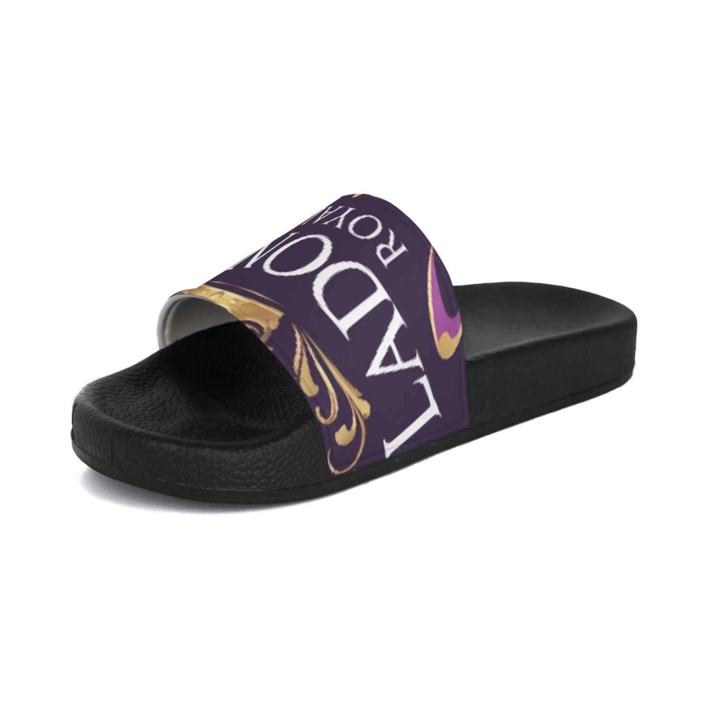 Men's Slide Sandals with Royalty Design - Stylish Footwear for Summer, Pool Parties, Beach Days, Gifts for Him, Comfortable Slides
