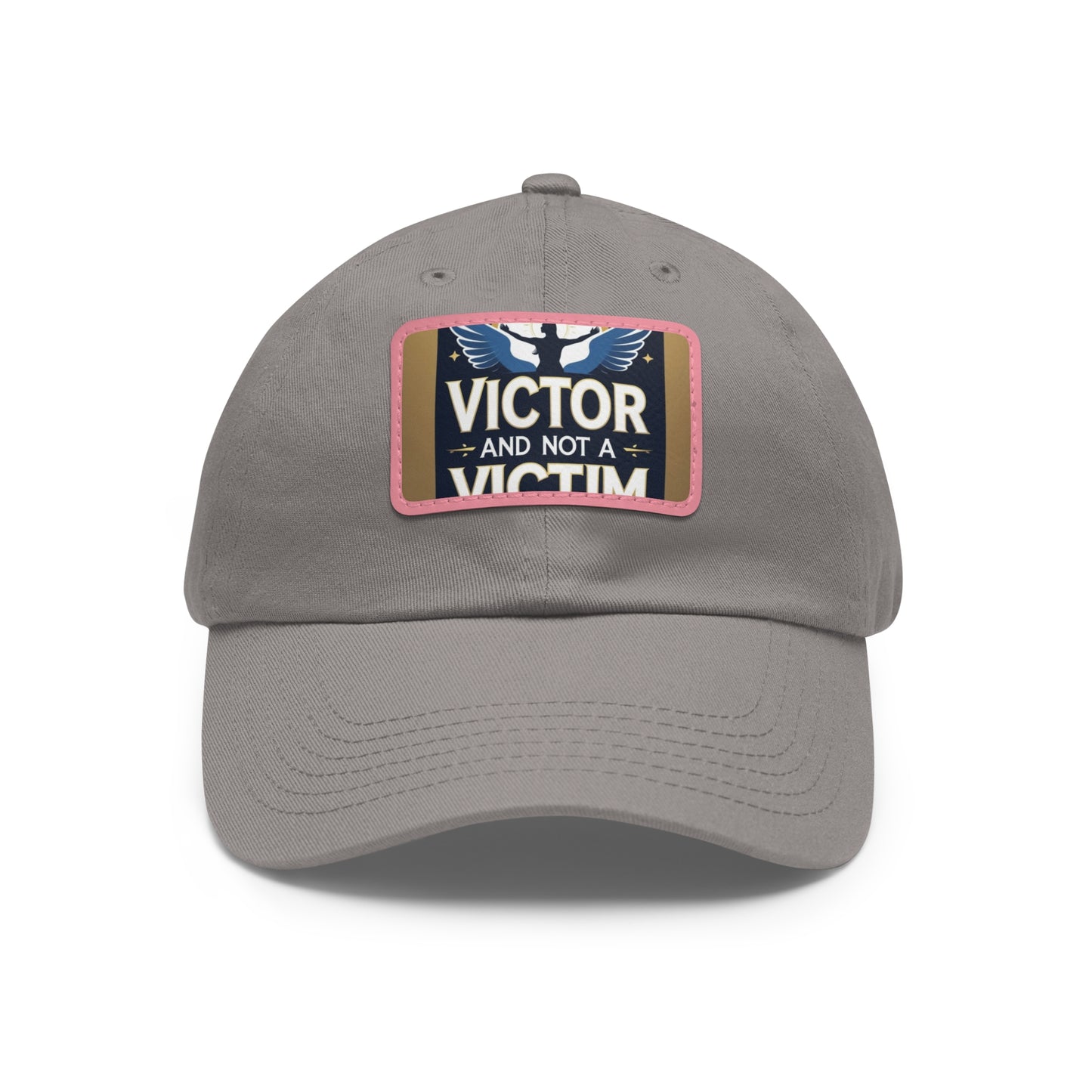 Dad Hat with Leather Patch - "Victor and Not a Victim" - Stylish Cap for Men, Gift for Dad, Father's Day, Casual Wear, Motivational [...]