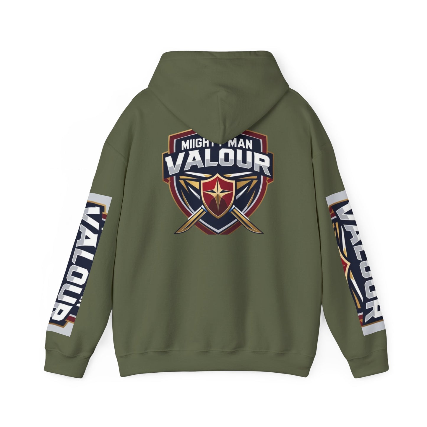Valour Warrior Hoodie - Unisex Heavy Blend Sweatshirt, Gift for Gamers, Cozy Everyday Wear, Motivational Apparel, Sports Merch