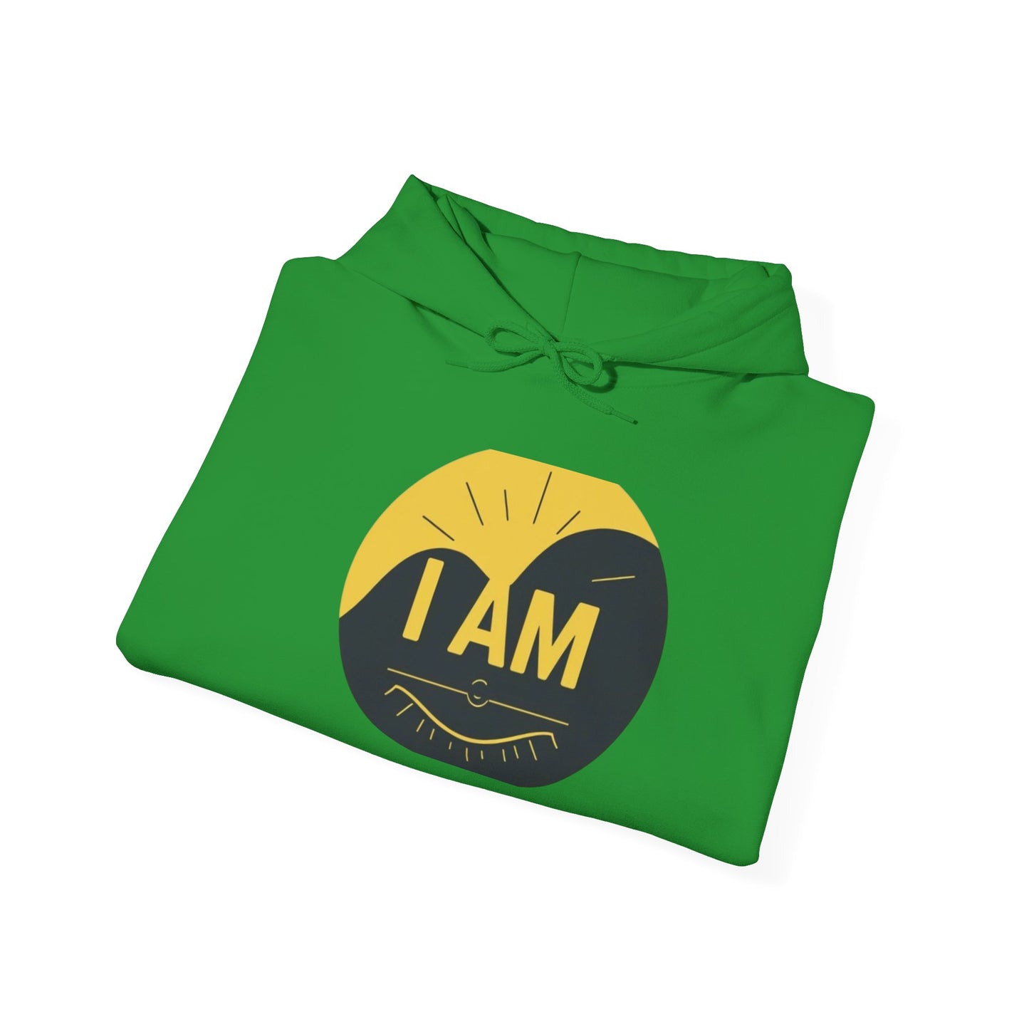 Inspirational Hooded Sweatshirt – I AM, Motivational Apparel, Unisex Hoodie for Comfort, Gift for Encouragement, Positive Vibes