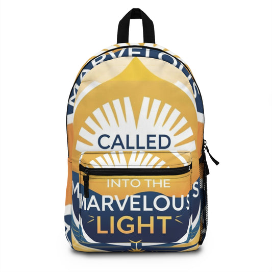 Inspirational Backpack - Marvelous Light Design, Motivational School Bag, Gift for Students, Travel Companion, Statement Piece