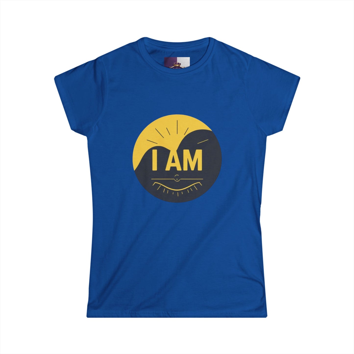 Inspirational Women's Softstyle Tee - Empowering I AM, Uplifting Statement Shirt, Motivational Gift, Casual Wear, Spiritual Tee
