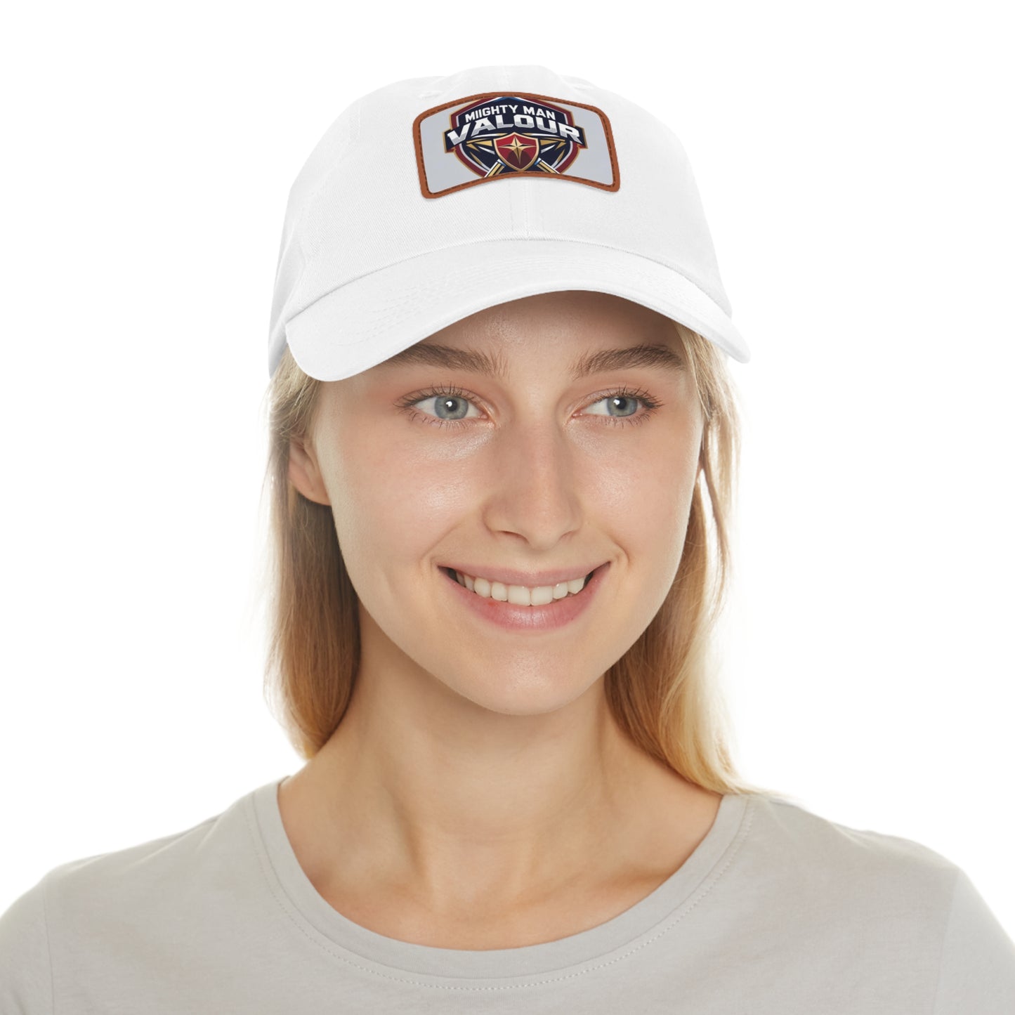 Mighty Man Valour Dad Hat, Casual Cap for Dads, Gift for Father's Day and Birthdays, Outdoor Apparel, Cool Summer Hat