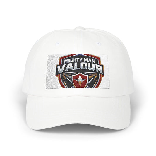 Classic Dad Cap with Mighty Man Valour Design | Perfect Gift for Fathers, Birthday, Outdoor Activities, Casual Wear, and Sports Events