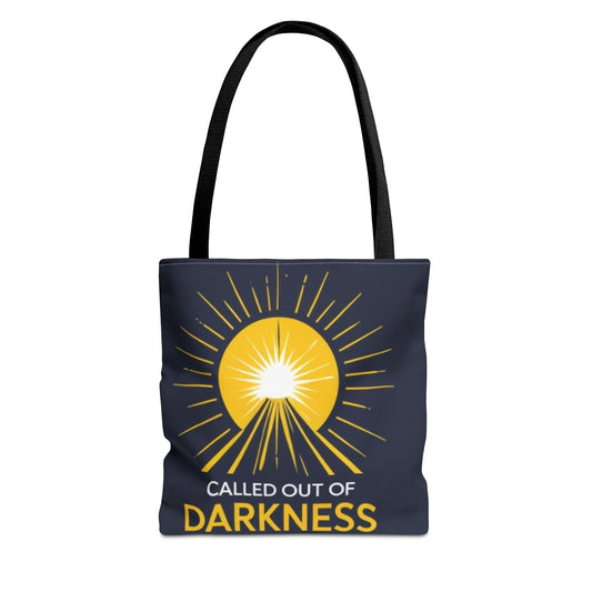 Sunshine Tote Bag, Motivational Shoulder Bag, Inspirational Gift, Everyday Use, Summer Tote, Called Out of Darkness