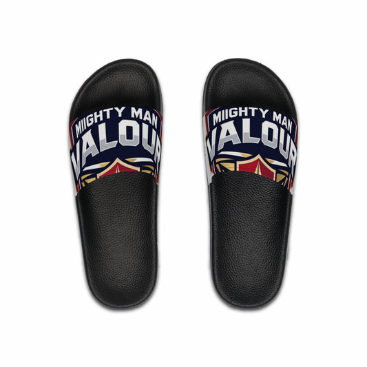 Mighty Man Valour Men's Slide Sandals, Casual Footwear, Summer Style, Beachwear, Pool Slides, Gift for Him