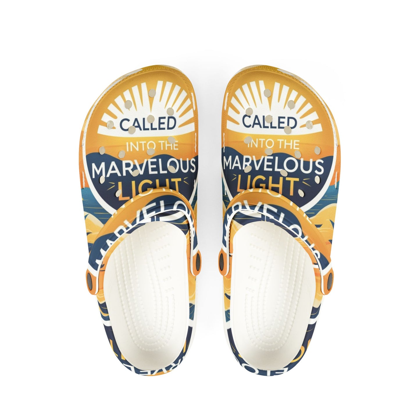 Radiant Comfort EVA Foam Shoes - Called into the Marvelous Light, Trendy Footwear, Easygoing Clogs, Summer Slide, Inspirational Shoes