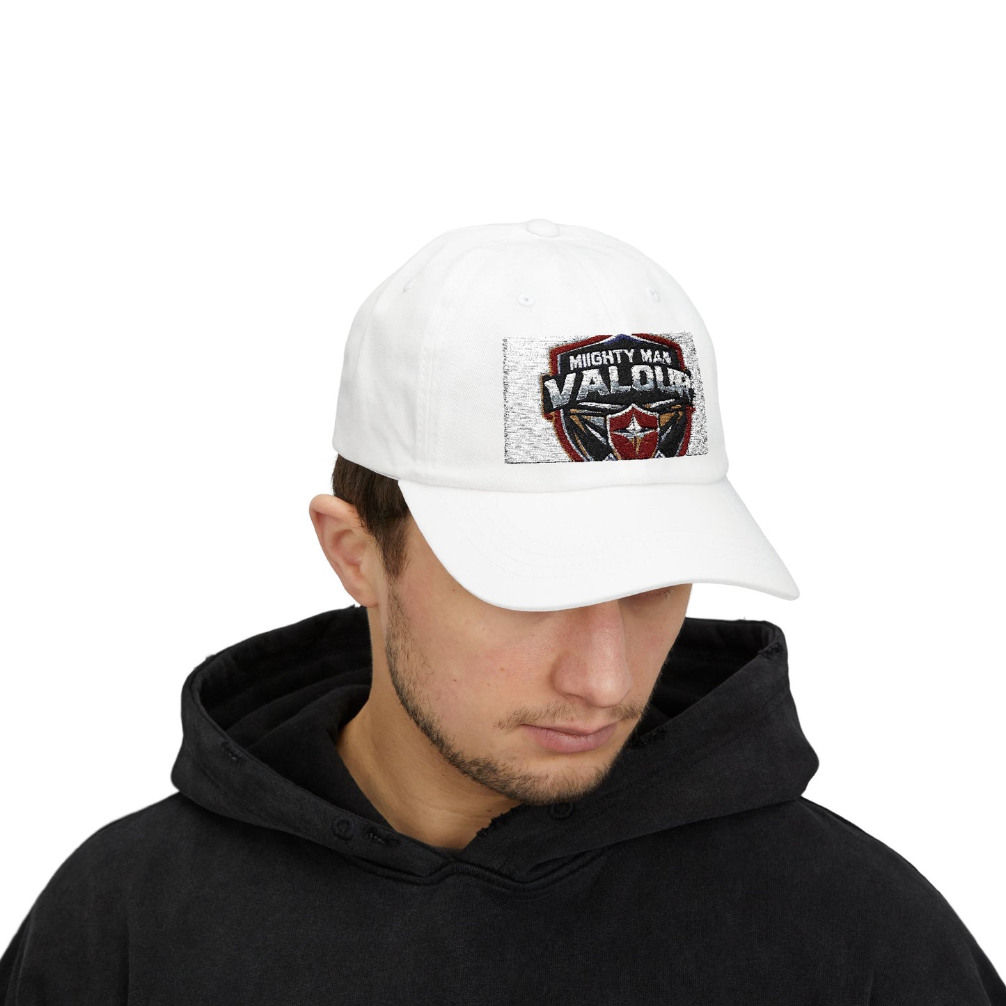 Classic Dad Cap with Mighty Man Valour Design | Perfect Gift for Fathers, Birthday, Outdoor Activities, Casual Wear, and Sports Events