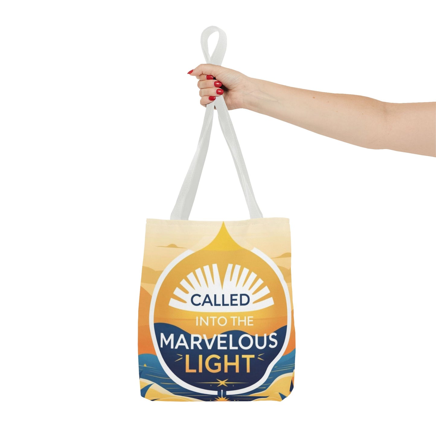 Marvelous Light Tote Bag - Inspirational Gift for Women, Eco-Friendly Shopping Bag, Boho Style, Spiritual Decor