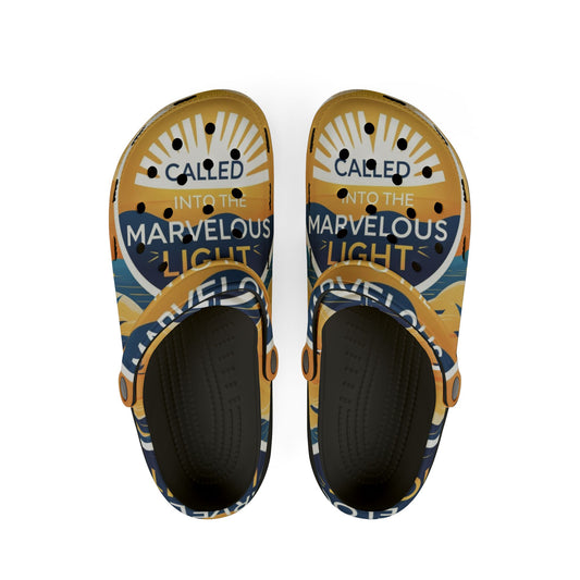 Radiant Comfort EVA Foam Shoes - Called into the Marvelous Light, Trendy Footwear, Easygoing Clogs, Summer Slide, Inspirational Shoes