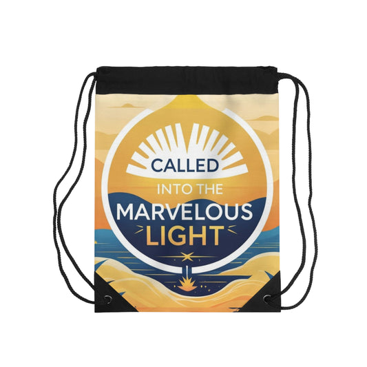 Called Into The Marvelous Light Drawstring Bag | Inspirational Bag, Gym Sack, Beach Bag, Motivational Gift, Spiritual Tote