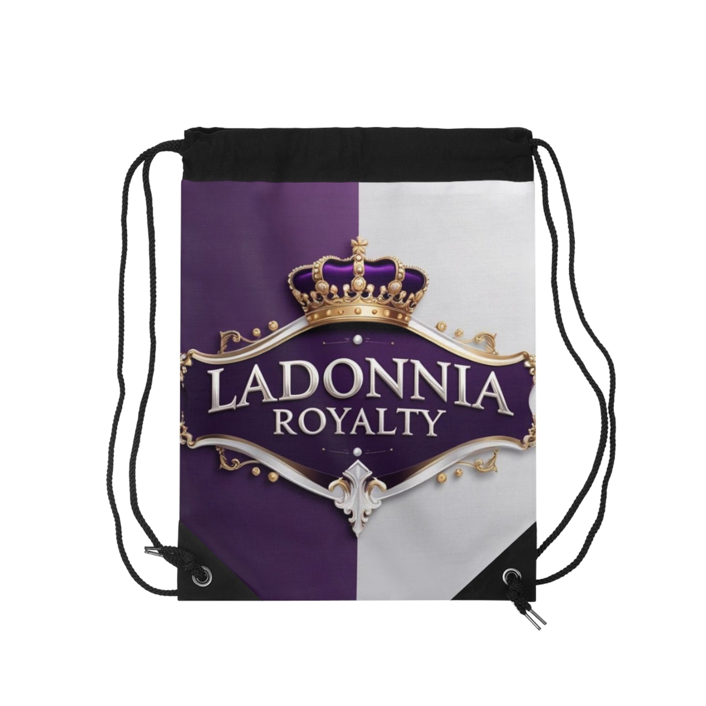 Royalty-Themed Drawstring Bag, Crown Drawstring Backpack, Perfect Gift for Queens, Travel Bag, Gym Bag, Unique Design