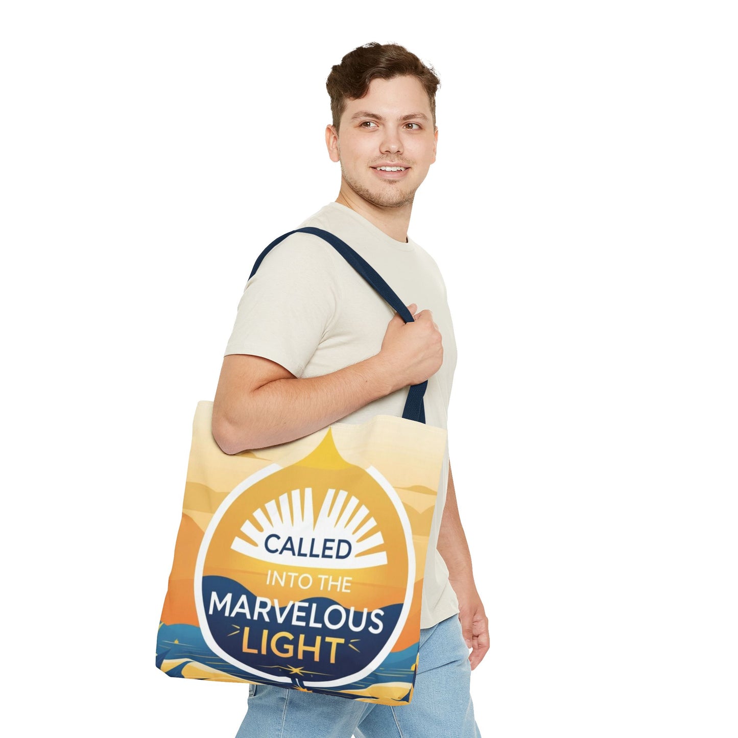 Marvelous Light Tote Bag - Inspirational Gift for Women, Eco-Friendly Shopping Bag, Boho Style, Spiritual Decor