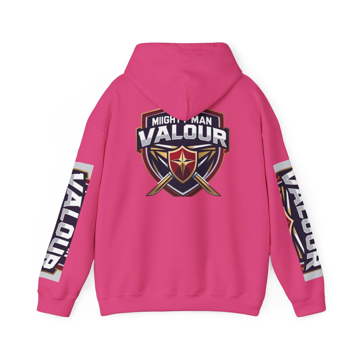 Valour Warrior Hoodie - Unisex Heavy Blend Sweatshirt, Gift for Gamers, Cozy Everyday Wear, Motivational Apparel, Sports Merch