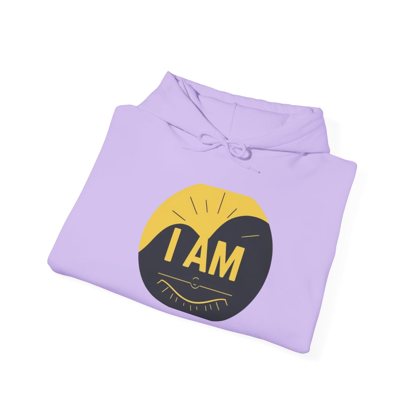 Inspirational Hooded Sweatshirt – I AM, Motivational Apparel, Unisex Hoodie for Comfort, Gift for Encouragement, Positive Vibes