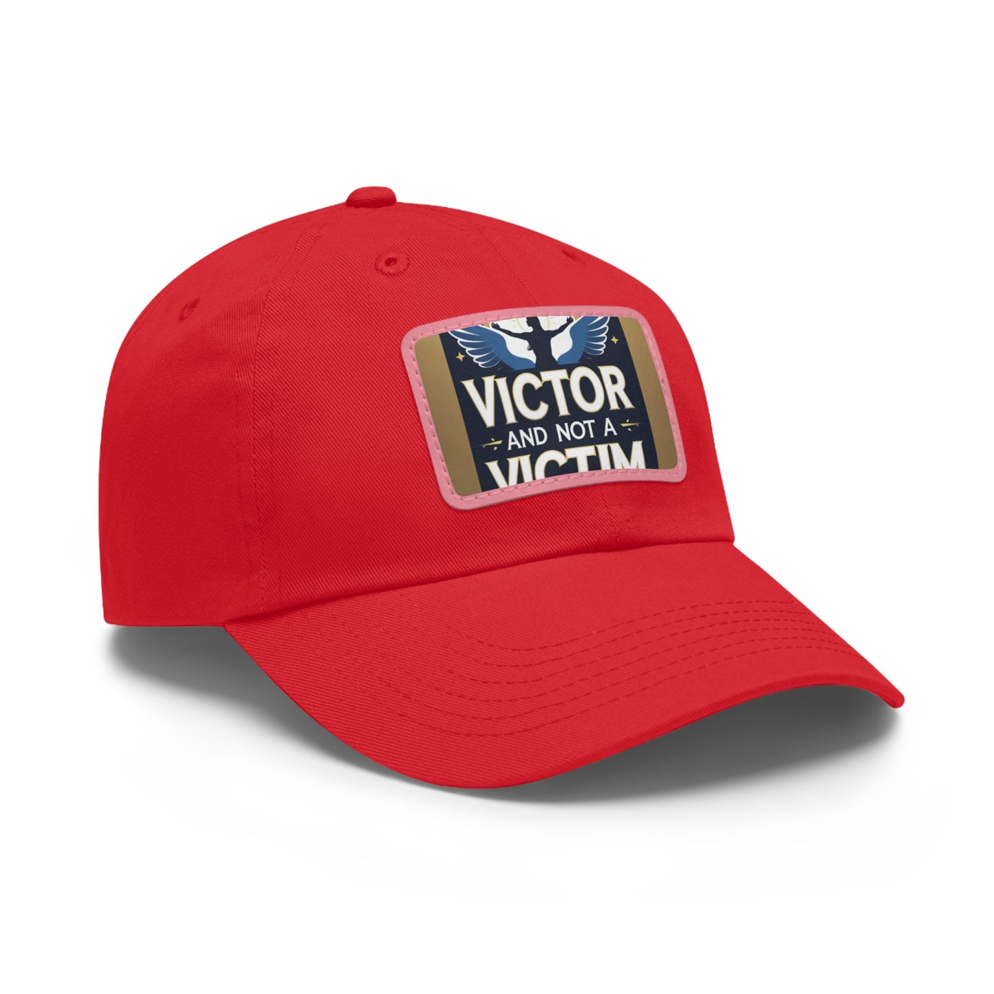 Dad Hat with Leather Patch - "Victor and Not a Victim" - Stylish Cap for Men, Gift for Dad, Father's Day, Casual Wear, Motivational [...]