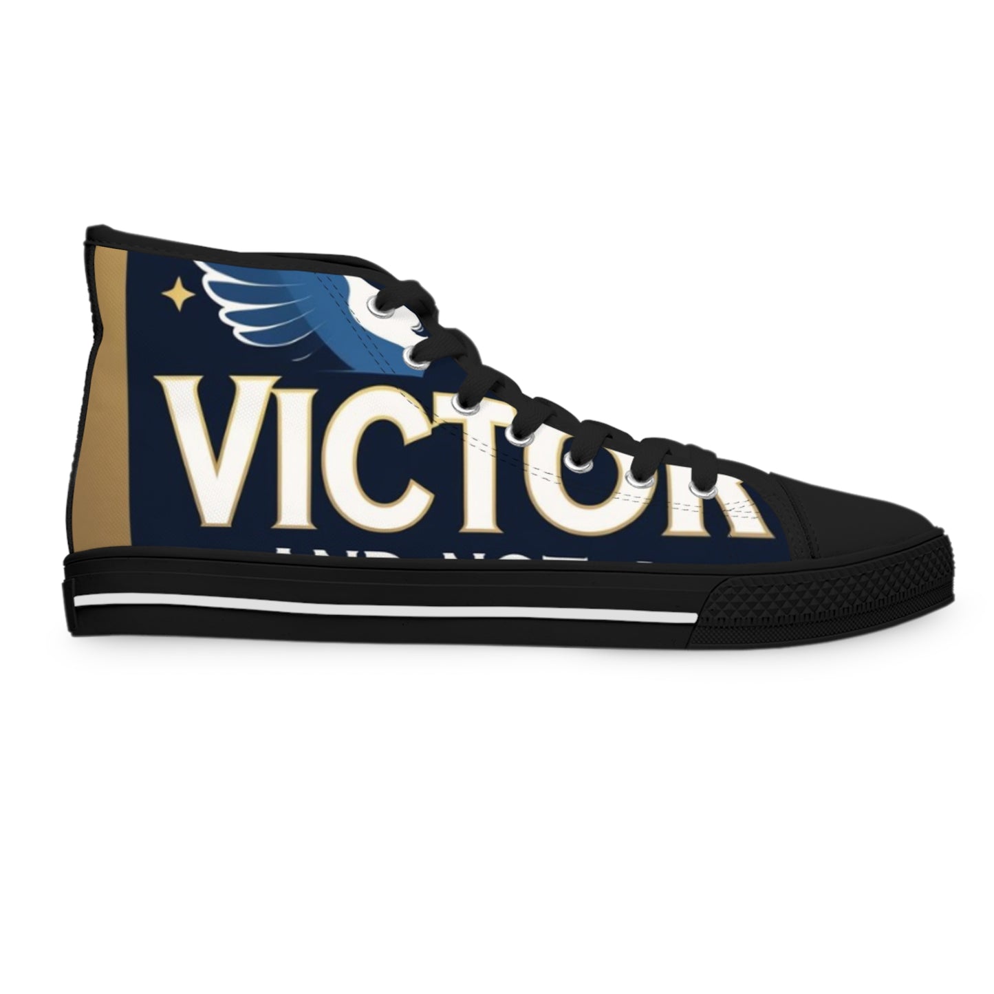Women's High Top Sneakers - Victory Design, Stylish Athletic Footwear, Trendy Casual Shoes, Gift for Her, Fashionable Sneakers