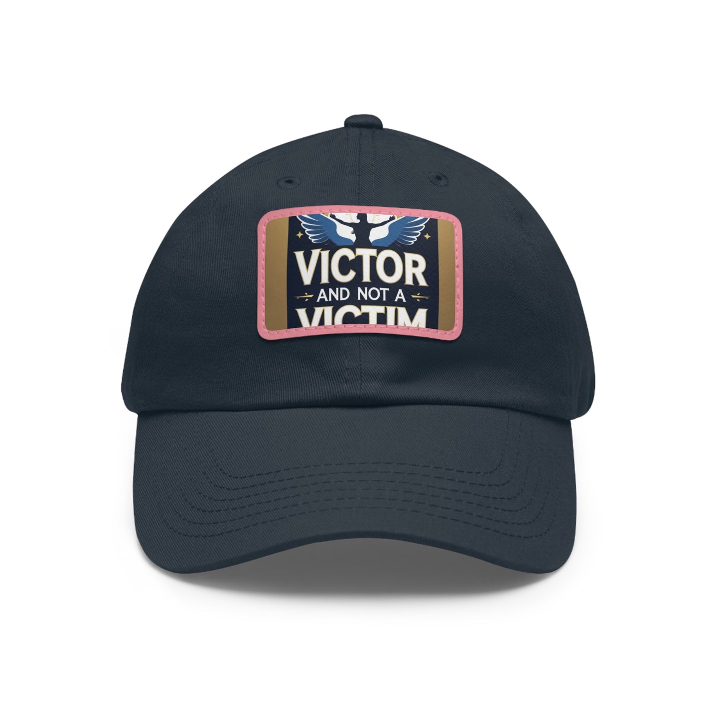 Dad Hat with Leather Patch - "Victor and Not a Victim" - Stylish Cap for Men, Gift for Dad, Father's Day, Casual Wear, Motivational [...]