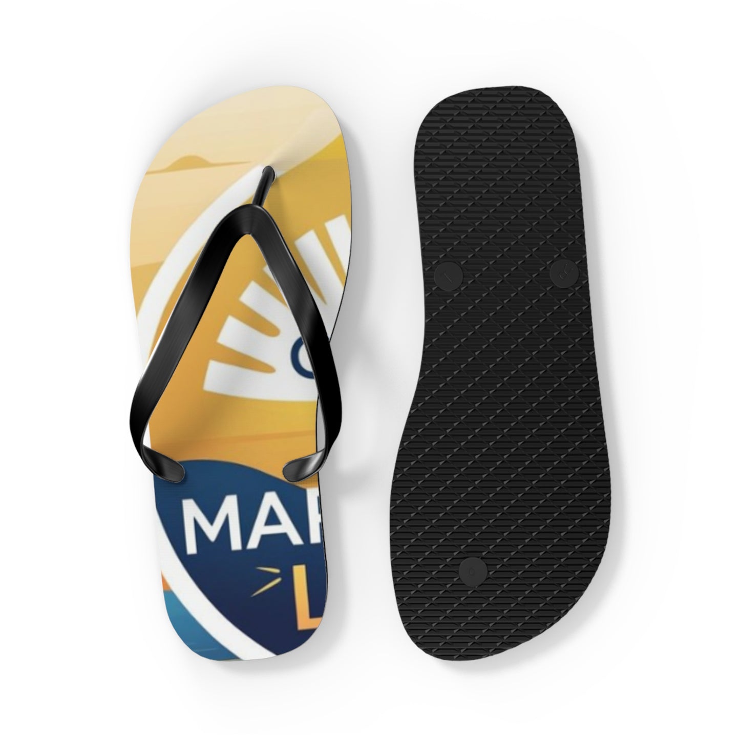 Sunny Day Flip Flops, Summer Footwear, Beach Essentials, Vacation Sandals, Custom Summer Gift, Pool Party Accessory
