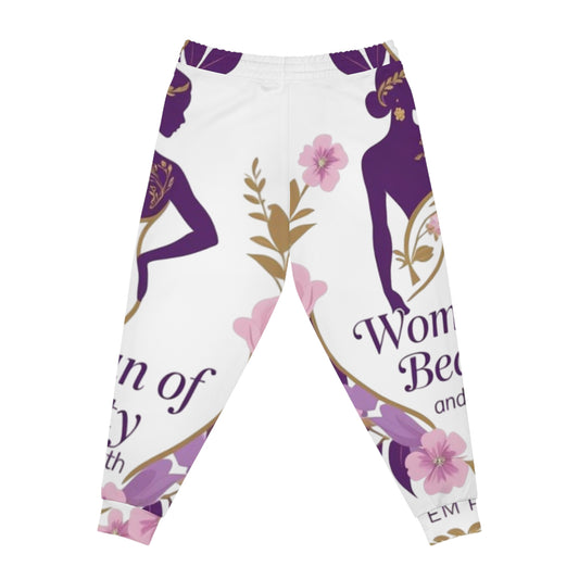 Floral Women's Athletic Joggers | Empowering Active Wear for Fitness, Relaxation, Gifts, Self-Care, and Celebrations