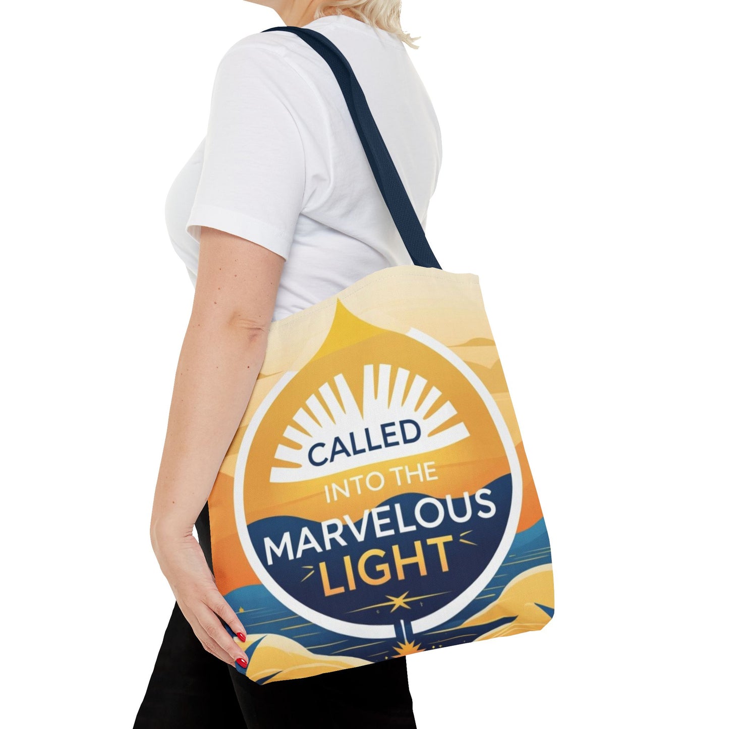 Marvelous Light Tote Bag - Inspirational Gift for Women, Eco-Friendly Shopping Bag, Boho Style, Spiritual Decor