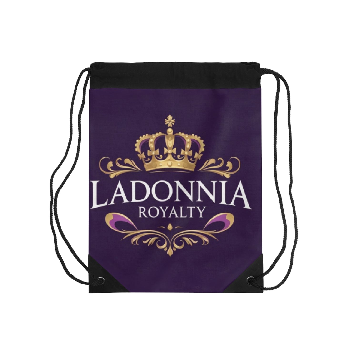 Royalty-Themed Drawstring Bag, Crown Drawstring Backpack, Perfect Gift for Queens, Travel Bag, Gym Bag, Unique Design