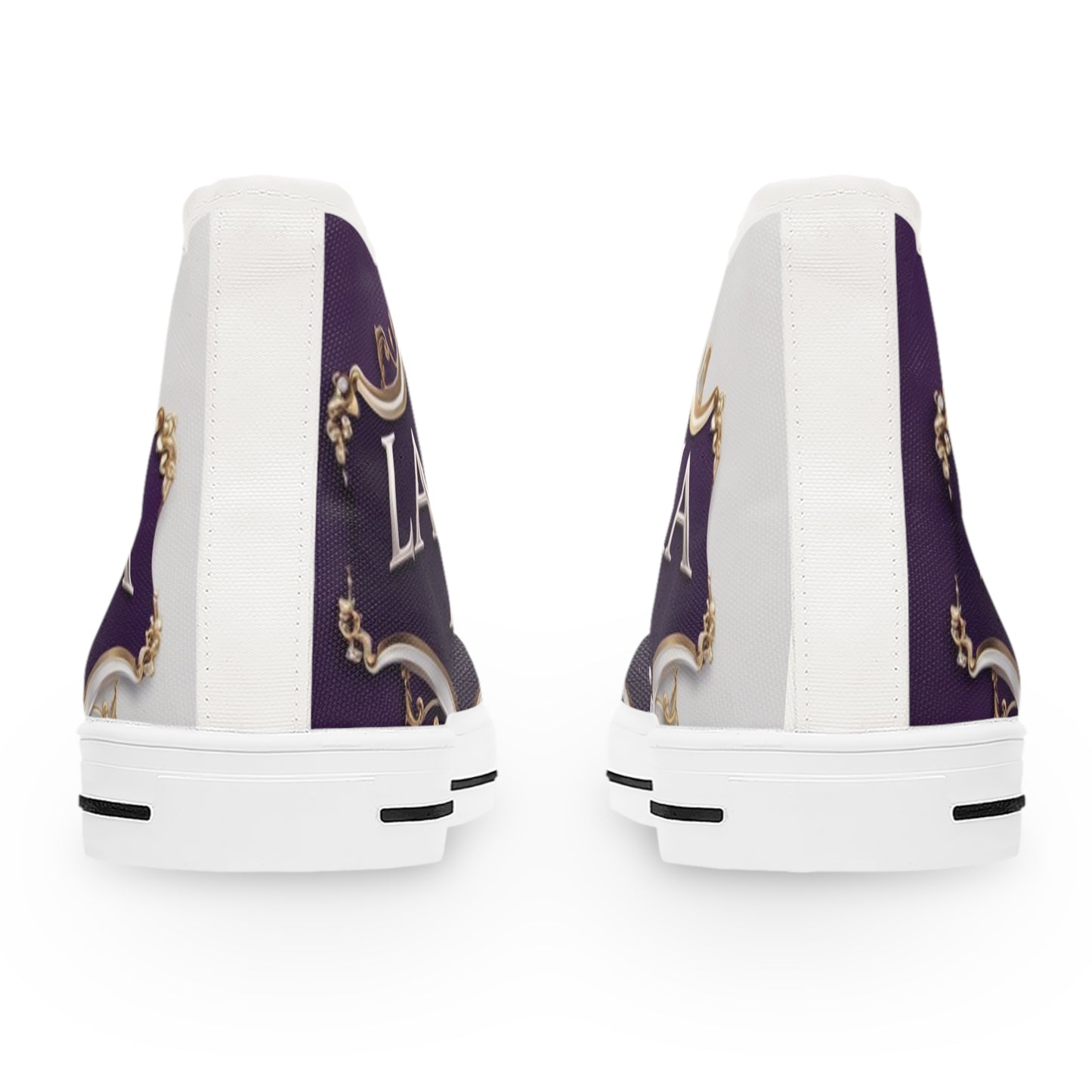 Royalty-Themed Women's High Top Sneakers - Stylish, Trendy, Unique Footwear for Everyday Wear, Parties, Gifts, and Celebrations