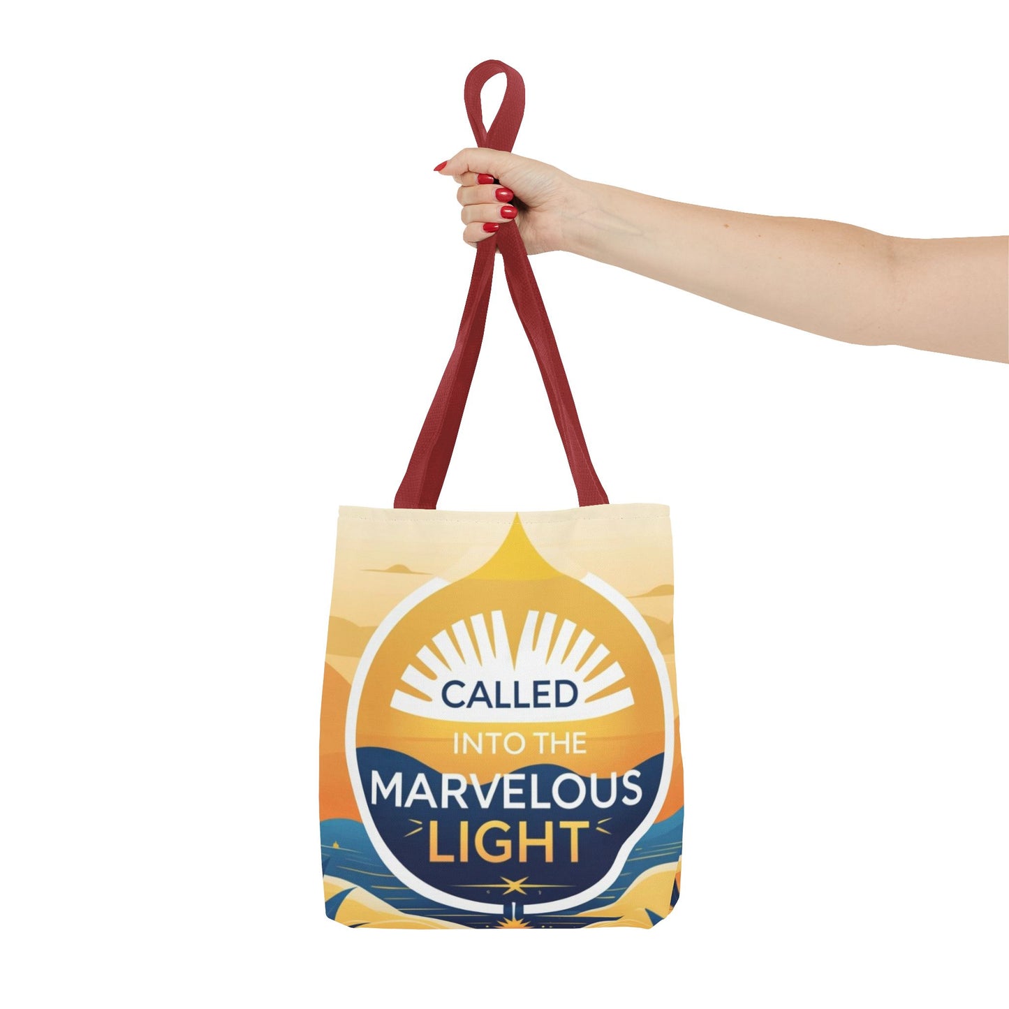 Marvelous Light Tote Bag - Inspirational Gift for Women, Eco-Friendly Shopping Bag, Boho Style, Spiritual Decor