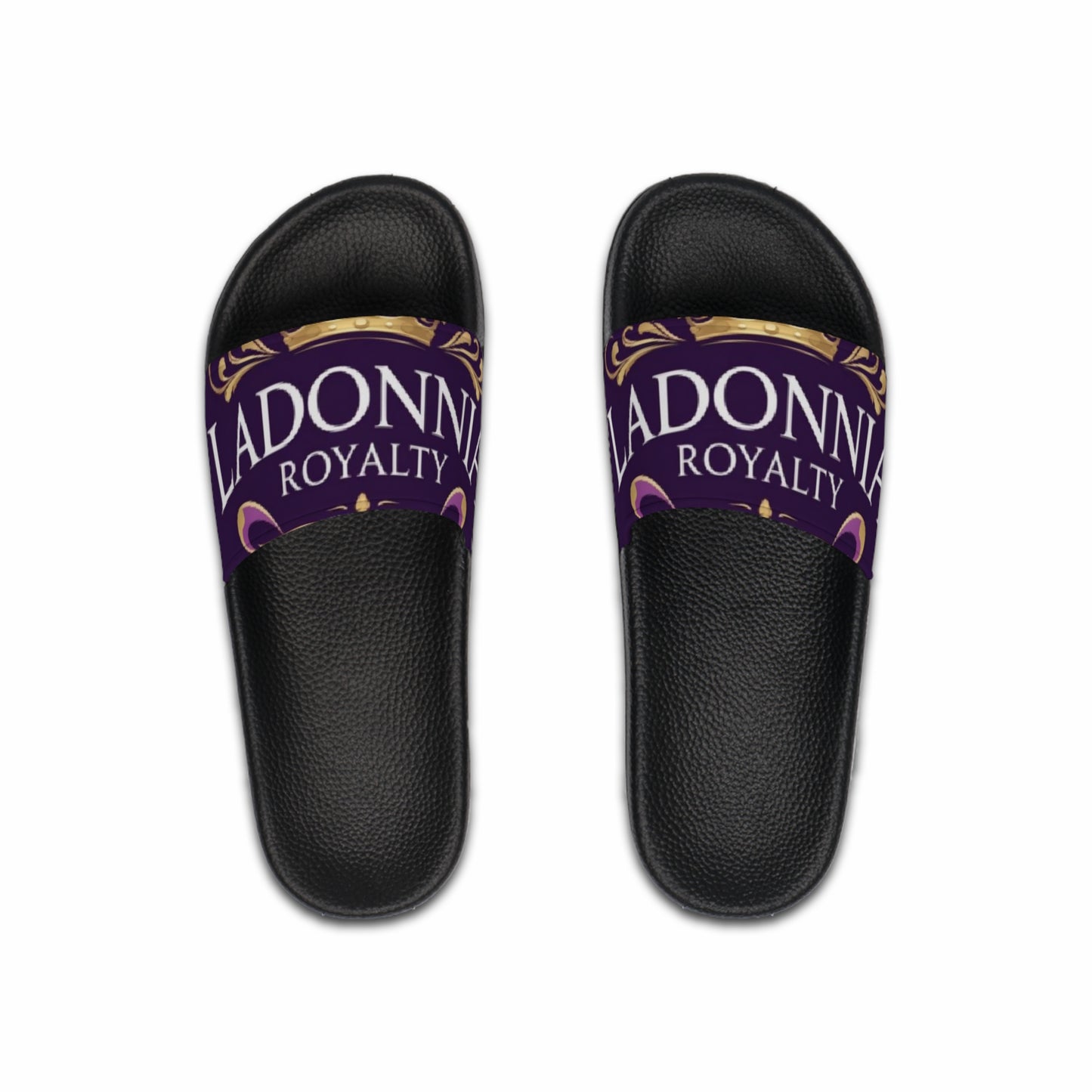 Men's Slide Sandals with Royalty Design - Stylish Footwear for Summer, Pool Parties, Beach Days, Gifts for Him, Comfortable Slides