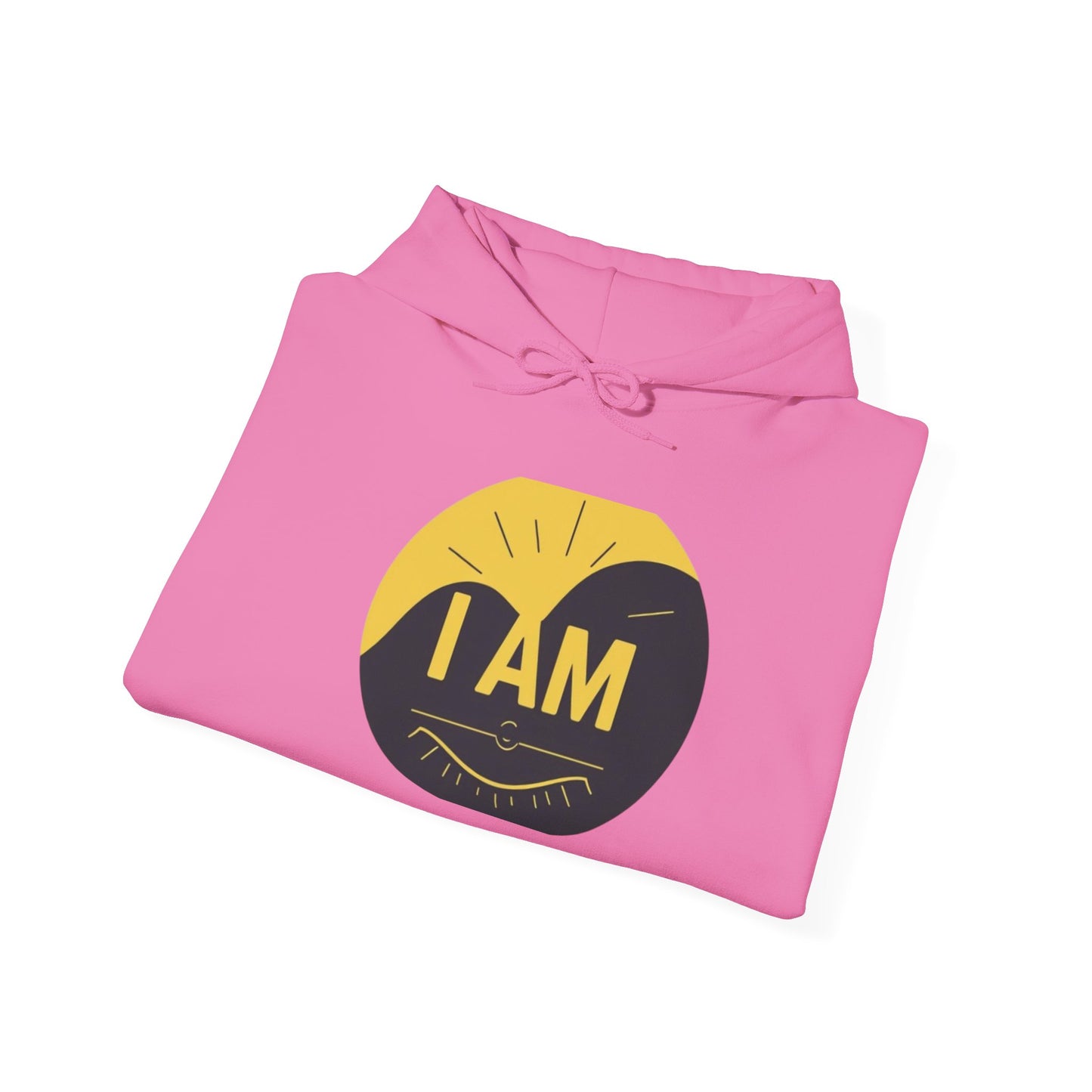 Inspirational Hooded Sweatshirt – I AM, Motivational Apparel, Unisex Hoodie for Comfort, Gift for Encouragement, Positive Vibes
