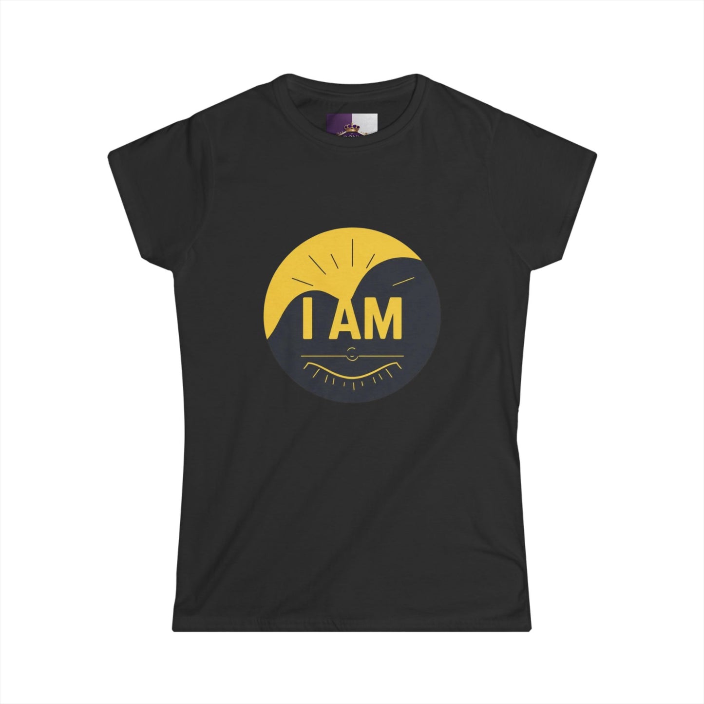 Inspirational Women's Softstyle Tee - Empowering I AM, Uplifting Statement Shirt, Motivational Gift, Casual Wear, Spiritual Tee