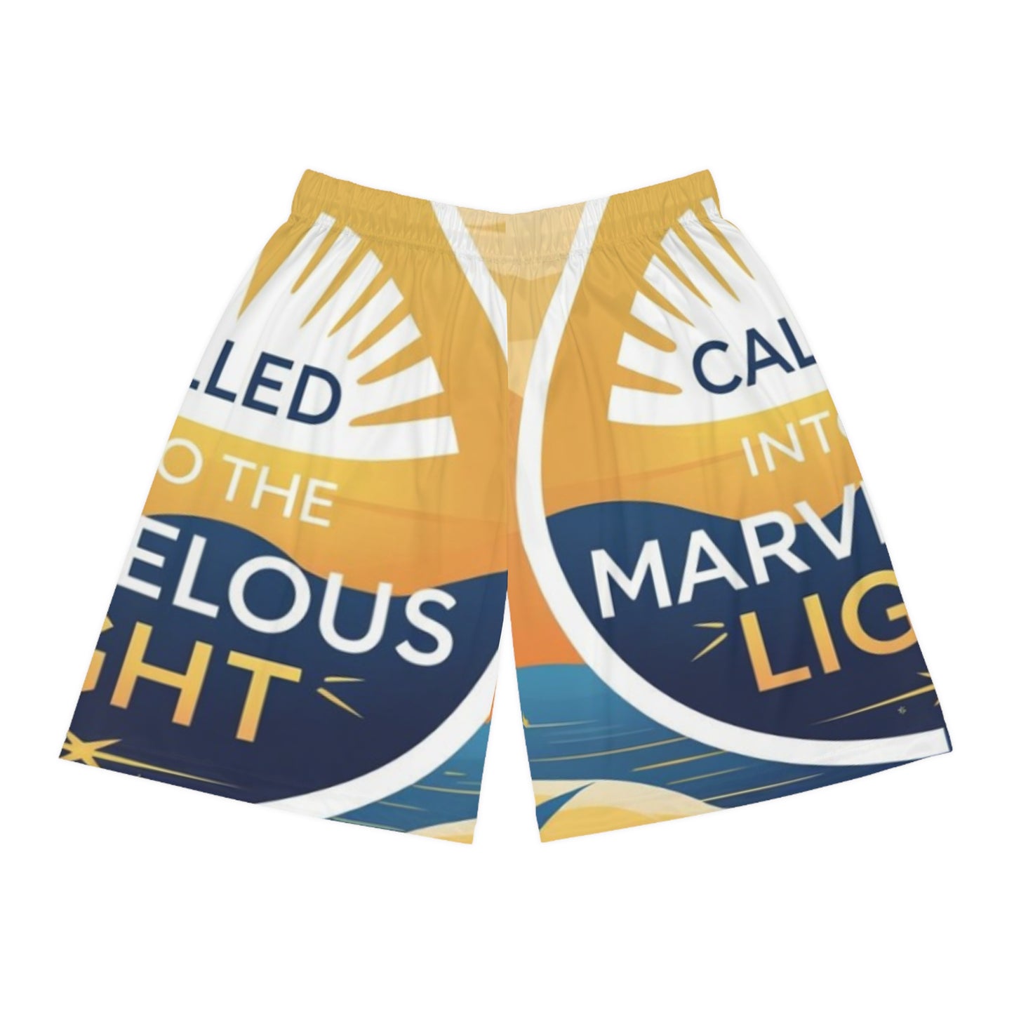 Light-Inspired Basketball Shorts, Summer Activewear, Sports Shorts, Unique Athleisure, Gift for Athletes