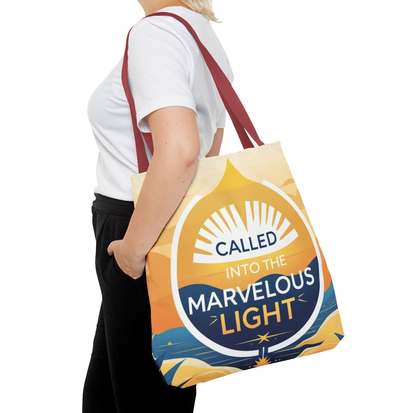 Marvelous Light Tote Bag - Inspirational Gift for Women, Eco-Friendly Shopping Bag, Boho Style, Spiritual Decor