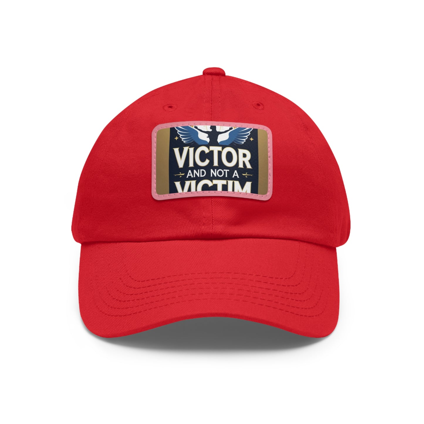 Dad Hat with Leather Patch - "Victor and Not a Victim" - Stylish Cap for Men, Gift for Dad, Father's Day, Casual Wear, Motivational [...]