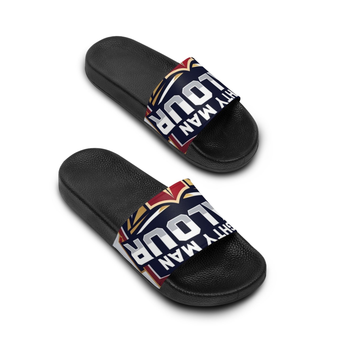 Mighty Man Valour Men's Slide Sandals, Casual Footwear, Summer Style, Beachwear, Pool Slides, Gift for Him