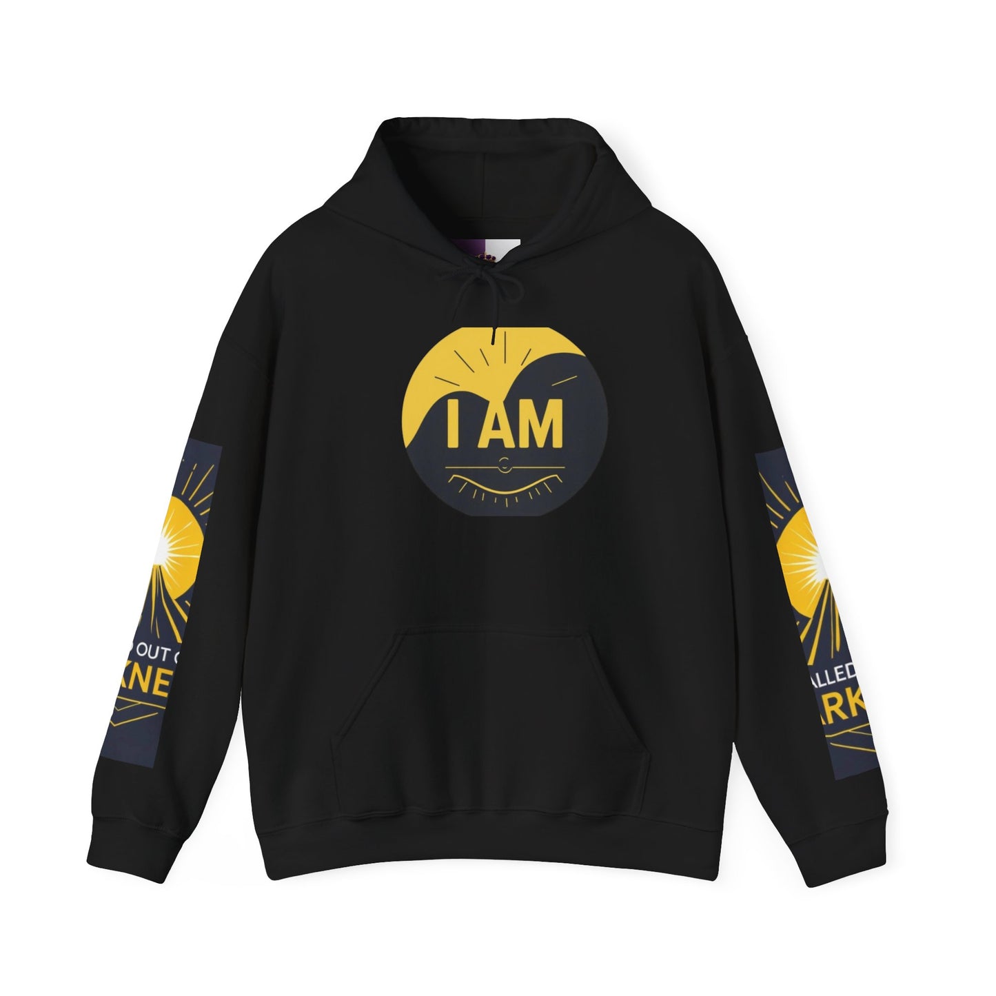 Inspirational Hooded Sweatshirt – I AM, Motivational Apparel, Unisex Hoodie for Comfort, Gift for Encouragement, Positive Vibes