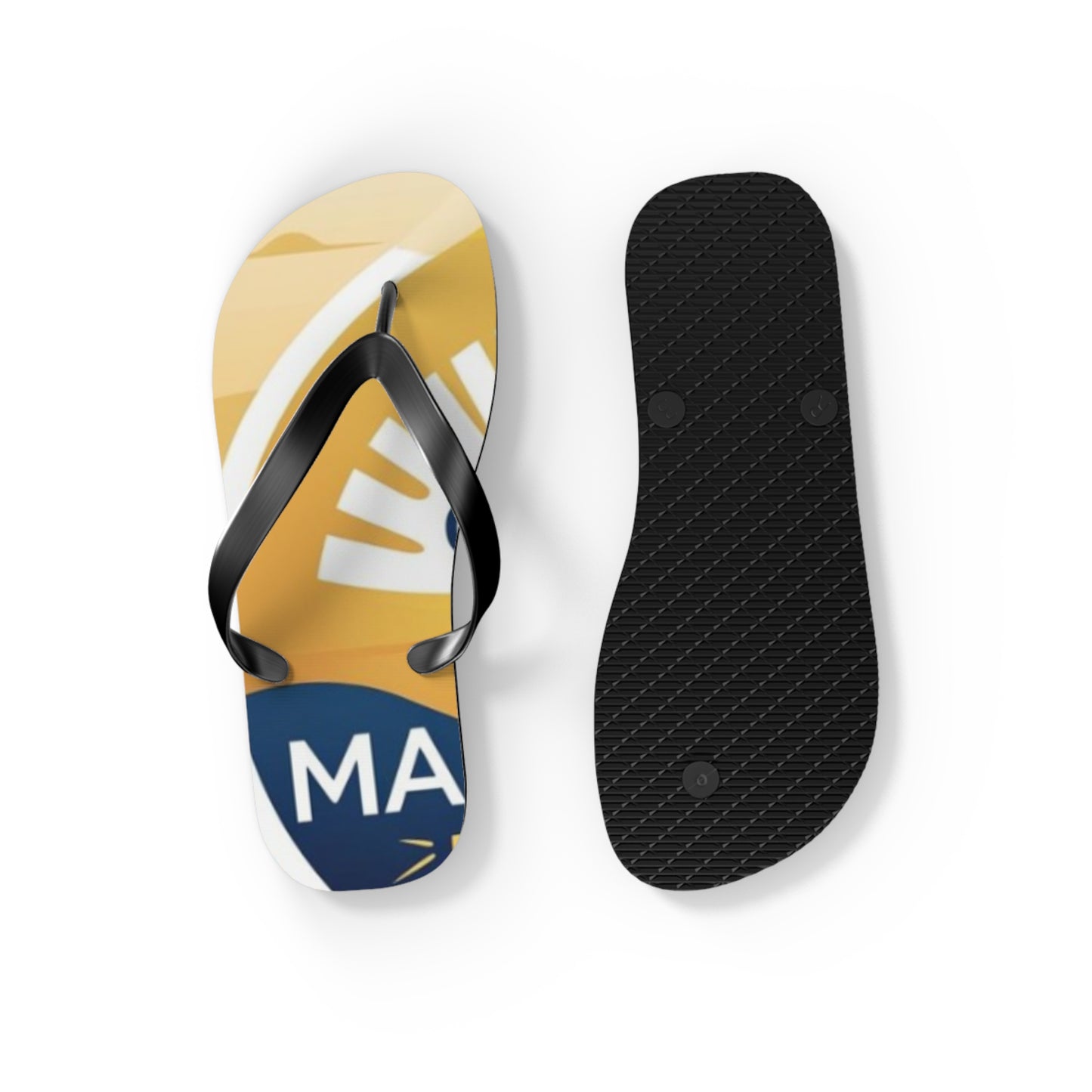 Sunny Day Flip Flops, Summer Footwear, Beach Essentials, Vacation Sandals, Custom Summer Gift, Pool Party Accessory