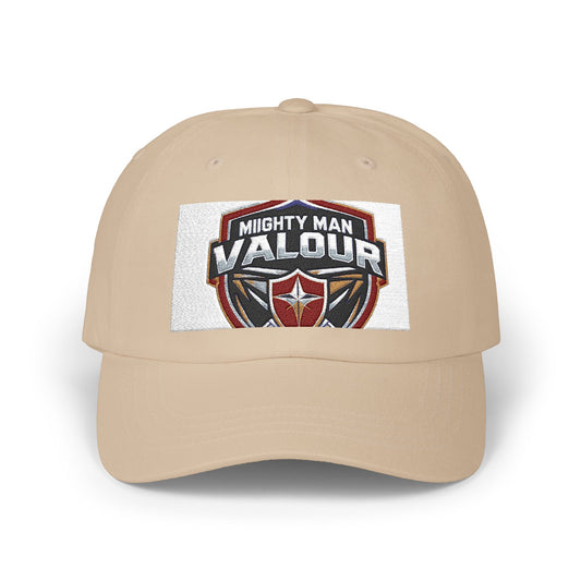 Classic Dad Cap with Mighty Man Valour Design | Perfect Gift for Fathers, Birthday, Outdoor Activities, Casual Wear, and Sports Events